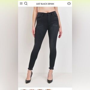 JUST BLACK DENIM Distressed Jeans